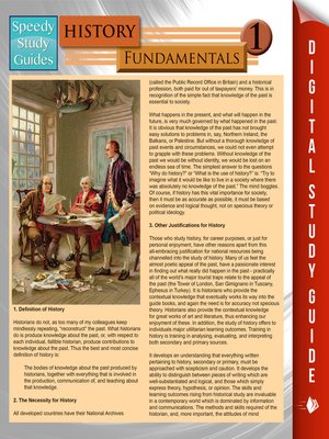 cover image of History Fundamentals 1